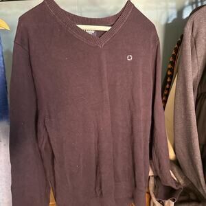 Brown lands end sweater chase